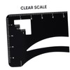 Healvian Eyebrow Measuring Tool Tattoo Stencils Accessory Microblading Brow Caliper