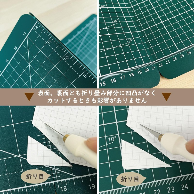 iMAT Flip Cutting Mat, M Type, Double Sided, TPE Folding