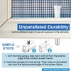 Ceoighe 8 Pack Window Screen Plunger Latches with Caps, 5/32"