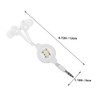 SEWACC 2pcs Retractable in-Ear Headphones with Noise Isolation Earbuds for