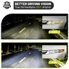 ROADEAL Headlights W/Bulbs for 2006-2011 Honda Civic 4-Door Halogen Headlamp