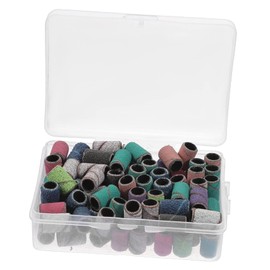 Healvian Nail Sanding Bands Mixed Colors Drill Sanding Bands for Nail Art Easy to Carry Manicure Tools
