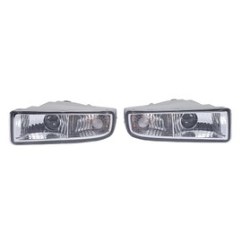WUSILILU Pair Halogen Fog Light Assembly for 1998-2007 Lexus LX470,Left + Right Side Grey Housing Clear Lens Bumper Cover Fog Lamp Direct Replacement