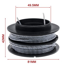 Twilight Garage 6PCS 0.080" 80V String Trimmer Replacement Spool ST80L200 Compatible with Greenworks ST60V ST60V-T0 Trimmer Spool Refills 2901619 2906302