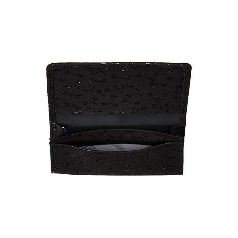 [Wamonoya] [Indenya] Business Card Holder, Black Deerskin x Black Lacquer