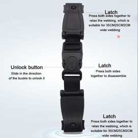 1 x Car Seat Chest Strap Clip, Baby Seat Belt Clip, Child Safety Belt Buckle Strap, Child Safety Belt Buckle, Clip Car Seat Children (Black/1 Piece)