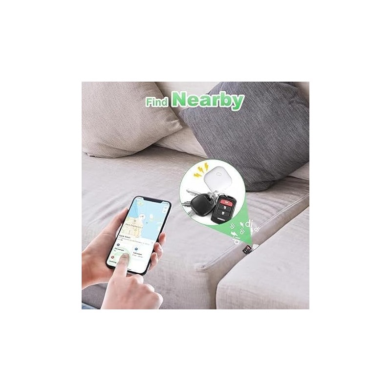 SQUADO 2 PCS Bluetooth GPS Locator, Object Finder Device Wireless