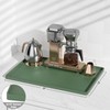 Rnivvi Silicone Coffee Mat, 12" x 19" Waterproof Raised Edge