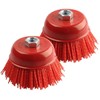 DUZEPA Cup Brush Angle Grinder, 2 Pcs Ball Head Grinder,