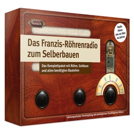 FRANZIS 67041 – The Tube Radio to Build Yourself – Listen to the Radio Like 60 Years Ago Complete Set Including 16 Page Manual (Soldering Kit)