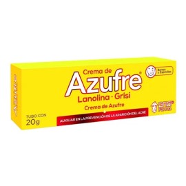 Crema Facial Grisi Control Azufre Con Lanolina 20 g. - Auxiliar para Piel Grasa y Mixta Con Acn, Barros, Espinillas y Puntos Negros, Hipoalergenico...