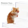 Sosoport Acrylic Hamster Climbing Ladder Bite-Resistant Small Animal Ladder for