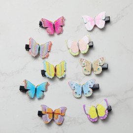 Hair Clips for Girls – 10-Pack Butterfly Bliss in Purple & Blue, Cute Kids Hair Accessories for Toddlers & Girls (Butterfly-Themed Hair Clips Set)