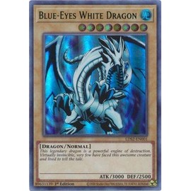 CrystalCommerce Blue-Eyes White Dragon - Ultra Rare - 1st Edition - Trading Card - Collectible Single Trading Cards - Dragon - Excellent Condition - 1 Piece