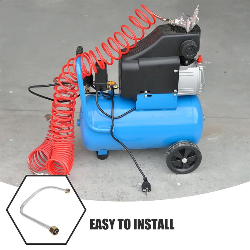 Tofficu 2pcs Aluminum Air Compressor Durable Replacement Parts for Industrial