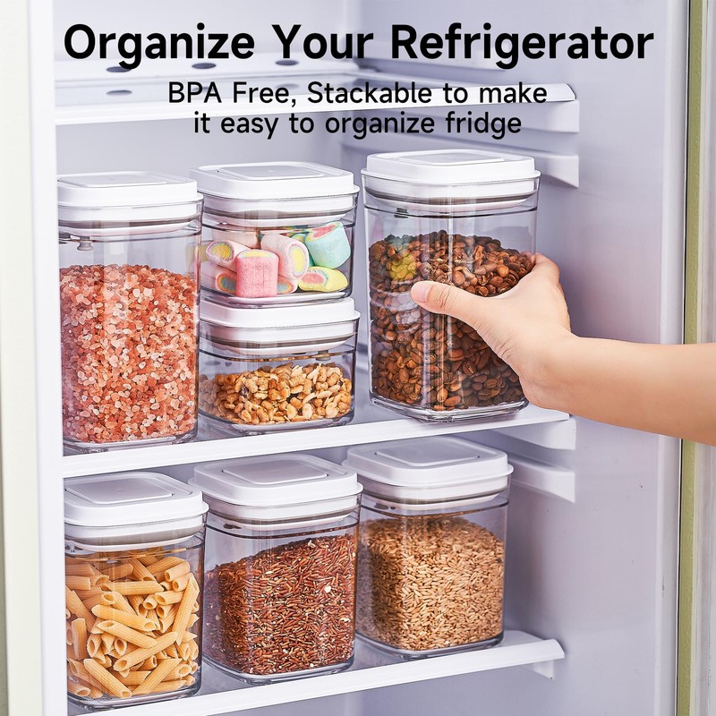 UFORU Pop Top Food Storage Container Set | 6Pcs Airtight