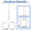 XLIUAX 4 Pcs Nose Hair Scissors, Rounded Tip Eyebrow Scissors