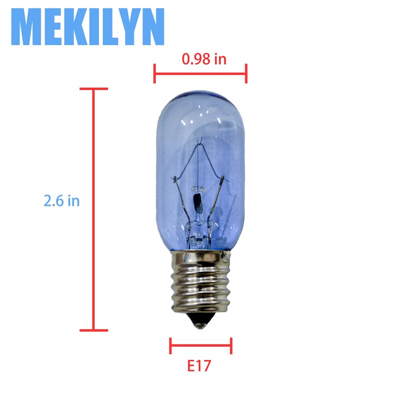 MEKILYN 120v 40w Refrigerator Light Bulb, for Whirlpool Kenmore Frigidaire