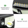 Unbranded Waterproof 100 LED Solar Powered Light Outdoor PIR Motion