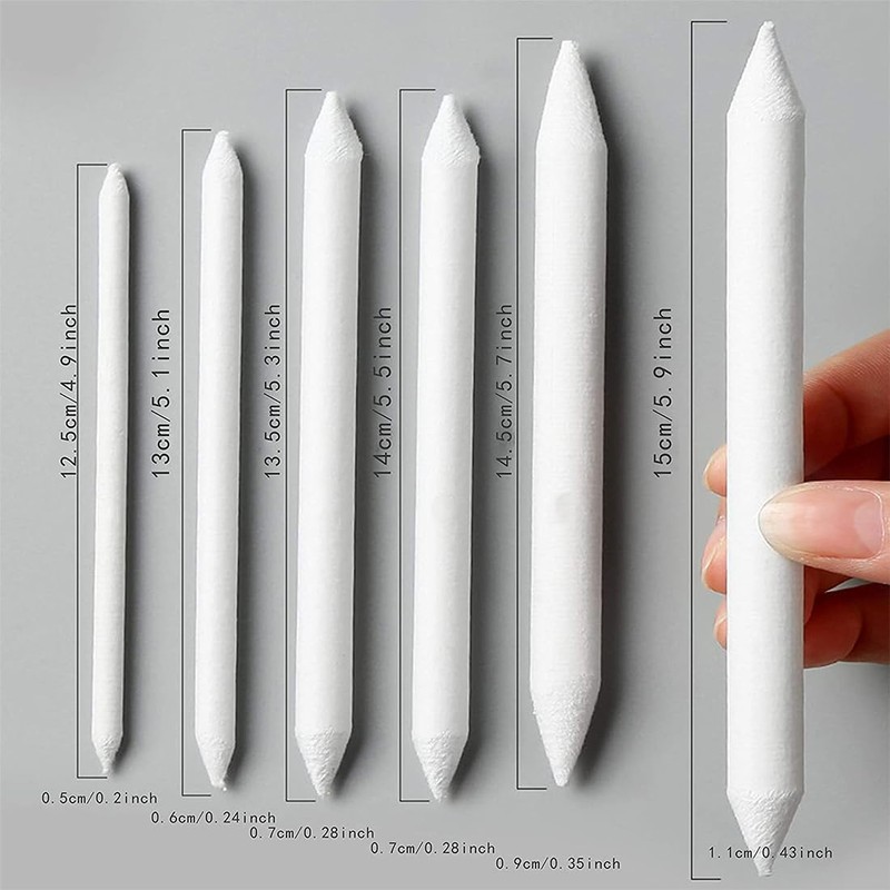PLABBDPL Paper Wiper Set of 6 Blending Stumps for Student