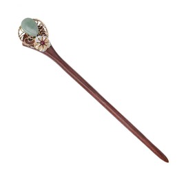 FRCOLOR Hair Stick for Bun Retro Chinese Hairpin Chopstick Elegant Hair Accessories for Parties Hairstyles and Special Occasions Sandalwood Design