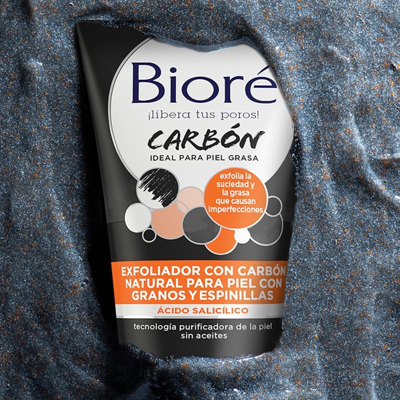 Bioré Exfoliador Carbon Natural, 127 g