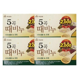 Rose of Sharon Mugunghwa Five-Grain Exfoliating Soap 90g x4 / 무궁화 오곡 때비누 90g x4