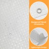 MospdyGear Water and Mould Proof Shower Curtain, White Waffle Weave
