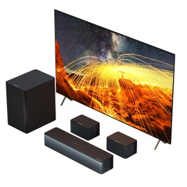 ULTIMEA ULTIMEA 5.1 Virtual Surround Sound Bar, 320W Home Theater Surround System with Adjustable Speakers & Subwoofer, TV Speaker Soundbar, Sound Bar for Smart TV, Bluetooth 5.3, Easy Setup, Poseidon D50