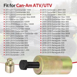 JAVIK Flywheel Puller Tool Fit for Can-Am Outlander Renegade Mave-Rick Commander Max 330 400 450 500 570 650 800 850 1000 2003-2019,OEM#529035748 529036034