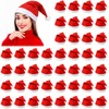 Vicenpal 200 Pcs Santa Hats Adult Bulk Christmas Party Hats