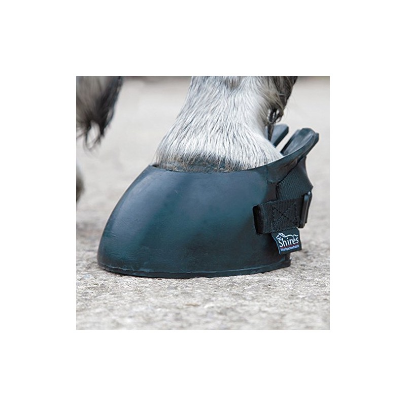 Shires Temporary Shoe Boot-Black 3 (XL)