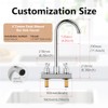 Bar Sink Faucet 4 Inch Center Deck Mount,2 Hole Prep