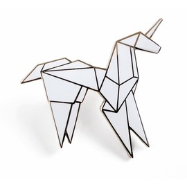 Pinsanity Origami Unicorn Enamel Lapel Pin