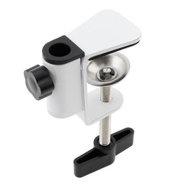 OriGlam Carbon Steel C Clamp Clip Mount for Camera Monitor, Desktop Mount Holder Universal C-Clamp for Microphone Mic, Table Mount Holder Mounting Bracket Stand for Microphone/Tablet (White)