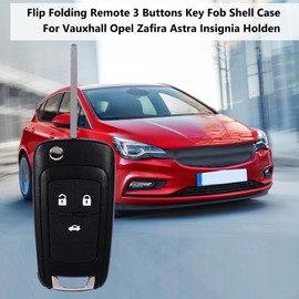 for Toddler Key fob Yctze Flip Folding Remote Car Key Fob Cover Case Shell Upgraded Flip Remote Car Key Fob for Chevy Camaro Cruze Chevy Sonic Terrain 5 Button HU100 Blade