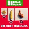 Brawny Tear-A-Square 3-Ply Paper Towels, 6 Double Rolls = 12