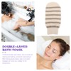 Minkissy 3pcs Exfoliating Gloves Dual-sided Shower Mitt for Body Scrubbing