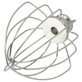 vhbw Whisk Compatible with Kitchenaid Food Processor with 4.3, 4.7, 4.8 L Bowls - Stainless Steel