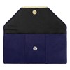 JNB Faux Microsuede Envelope Clutch, Navy