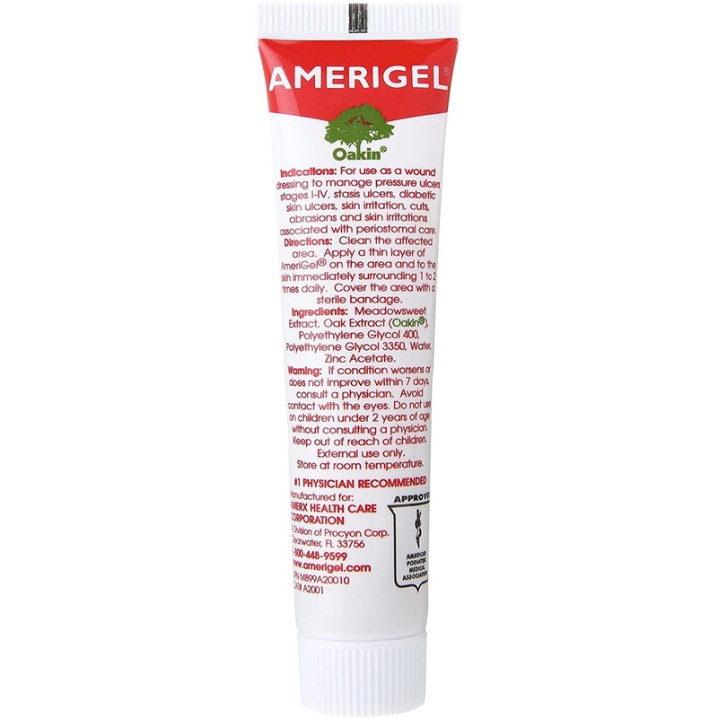 AMERIGEL Hydrogel Wound Dressing (1 oz.) - Provides Moisture-Rich Healing
