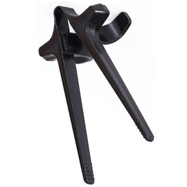 4 Pcs Finger Chopsticks, Snack Chopsticks Reusable Tweezer Tongs Food Clips, Plastic Finger Chopsticks for Gamers Keep Clean Game Accessories Home Gadgets (Black)