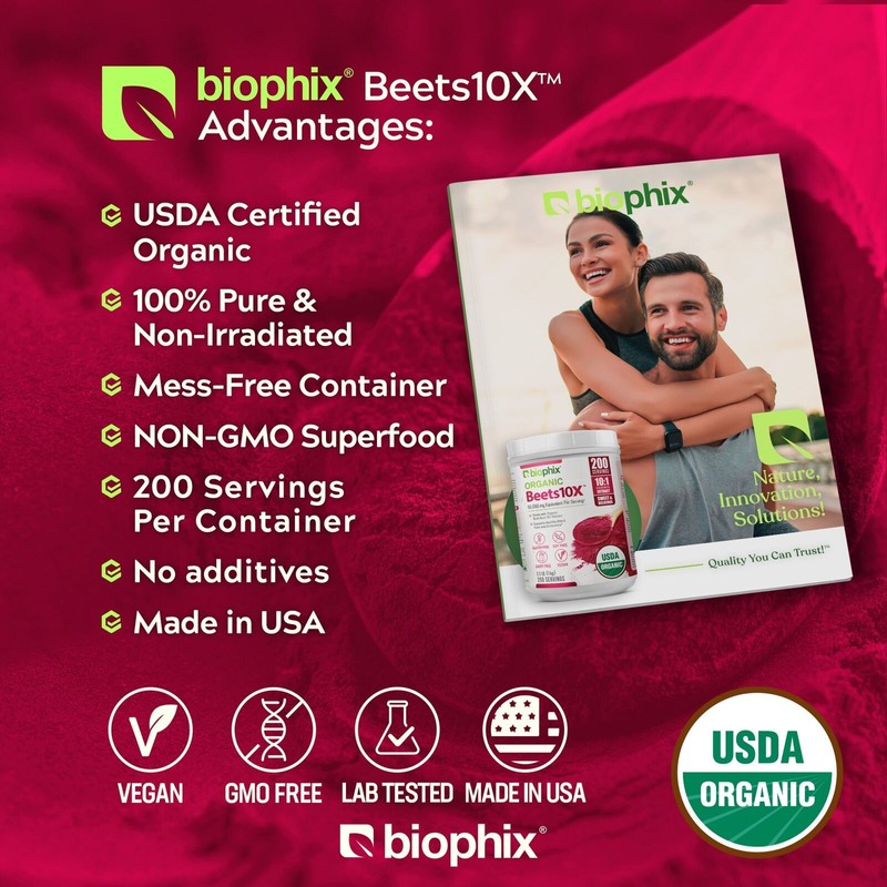 biophix Organic Beets 10X Beet Root Powder 2.2 lb 50000
