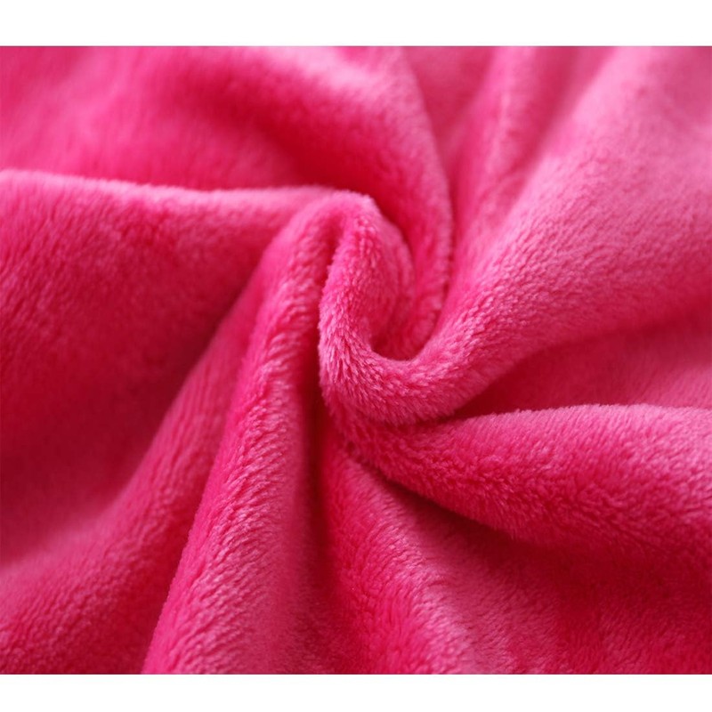Girls Fleece Hooded Robes, Warm Printed Bath Robe for Kids