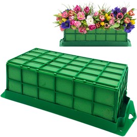 Floral Foam Cage,Flower Foam with Holder,Dry & Wet Flower Foam Cage for Flower Arrangements,Fresh Flowers,Garden,Wedding,Party Decorations