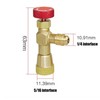 JIANZHENKEJI R410A Refrigerant Charging Valve 1/4'' - 5/16'' Copper Flow