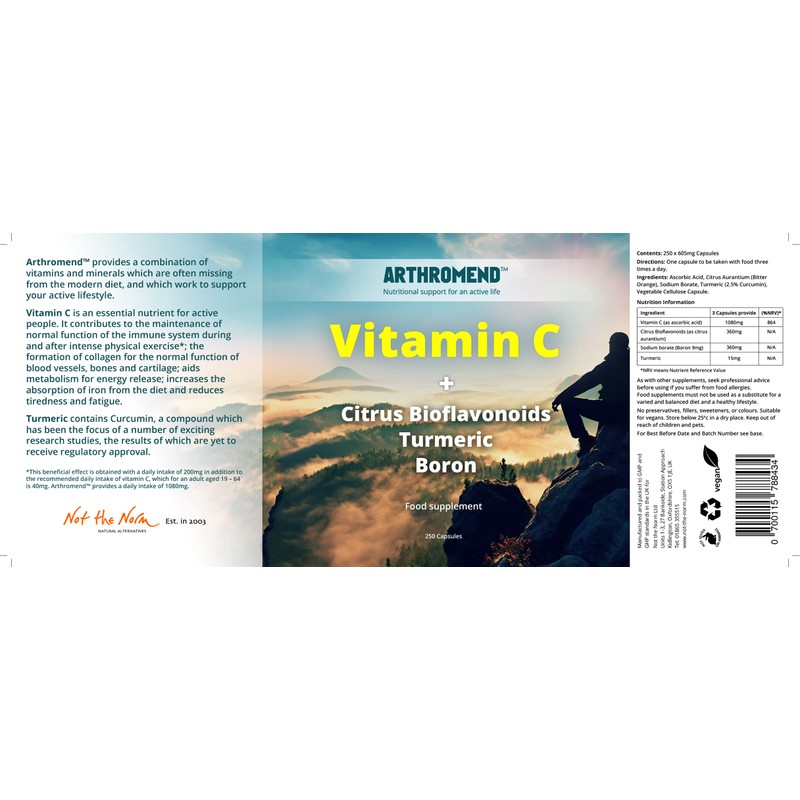 Arthromend | Food Supplement for Joint Support | Vitamin C,