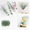 24PCS Tallos de Eucalipto Artificiales,Tallos de Eucalipto para Decoración de