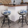 Levoberg Stool Cover Round 4 Pack Printed Bar Stool Seat