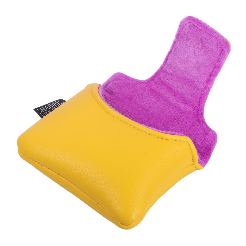 SHABIER Yellow Golf Large Mallet Headcover with NO.23 Design for